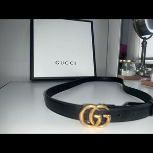 Gucci Belt 30 mm Gold GG Monogram